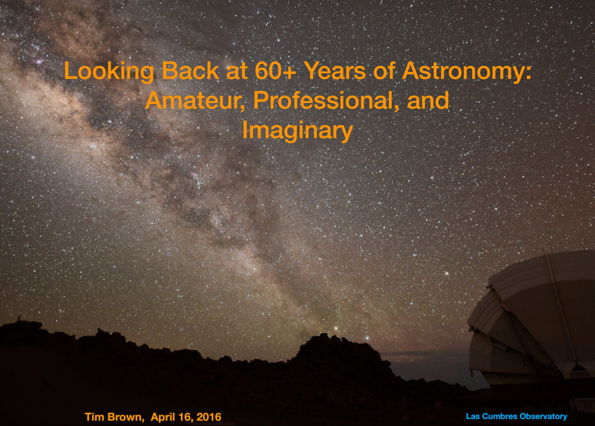 Looking Back at 60+ Years of Astronomy